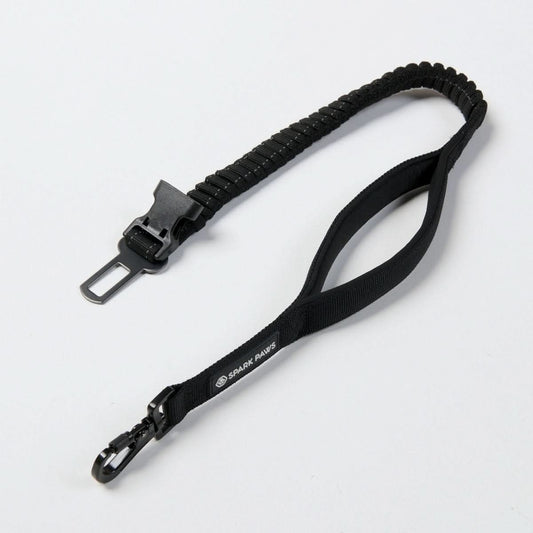 Multipurpose Seatbelt Handsfree Leash & Poop Bag Holder Set - Black