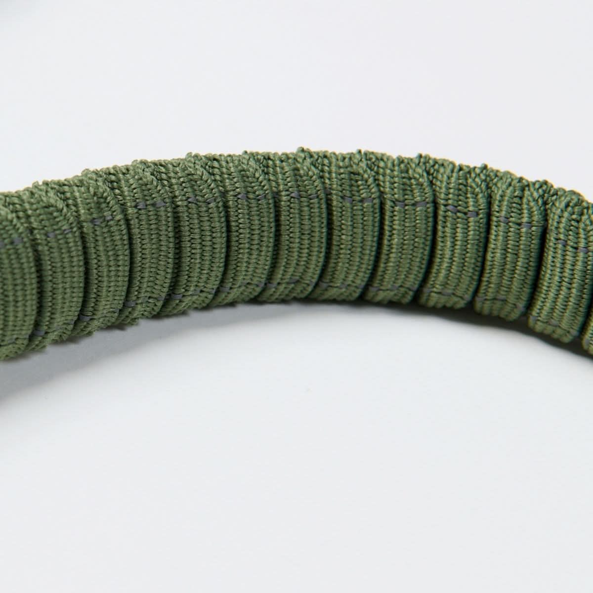 Multipurpose Seatbelt Handsfree Leash & Poop Bag Holder Set - Army Green