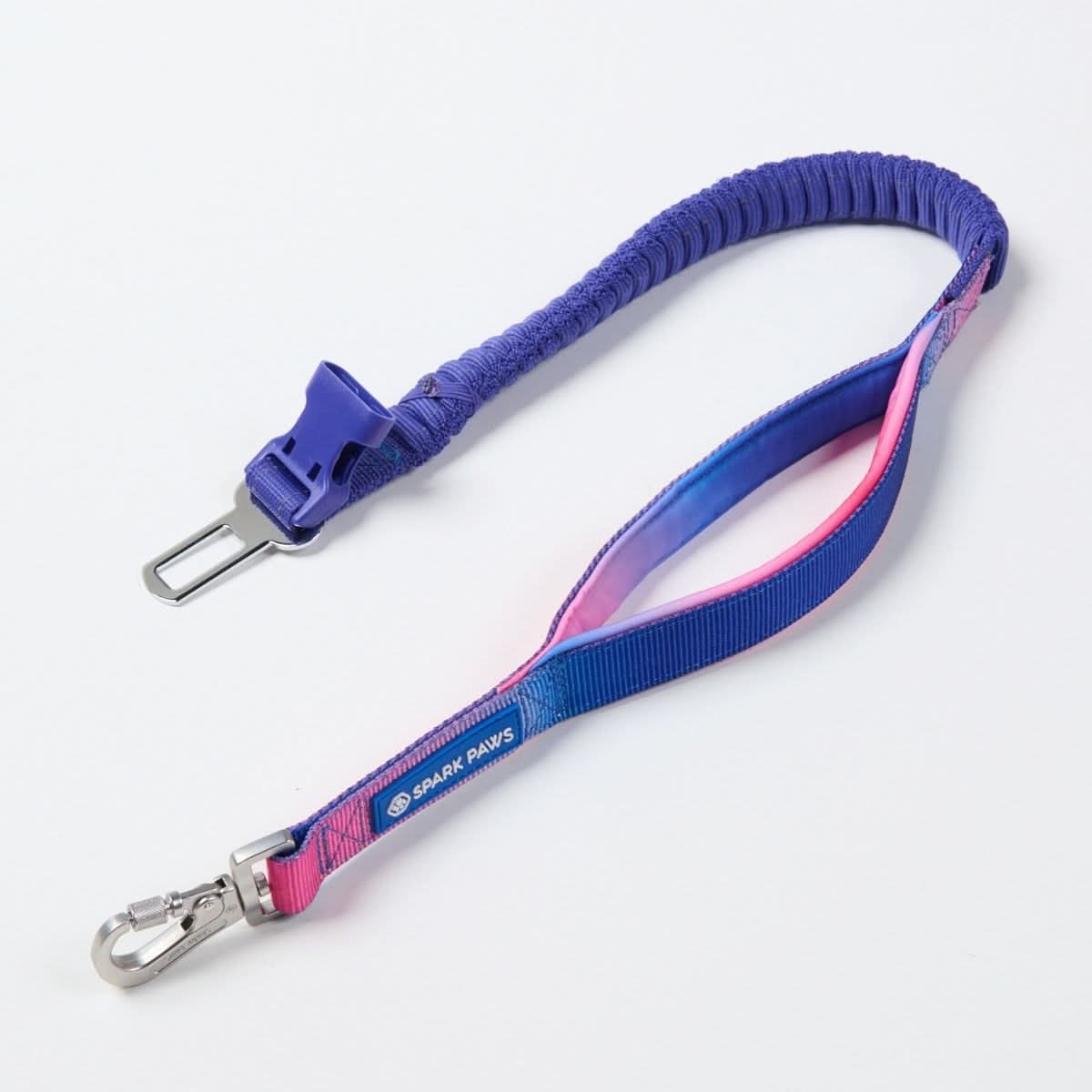 Multipurpose Seatbelt Handsfree Leash & Poop Bag Holder Set - Snow Cone