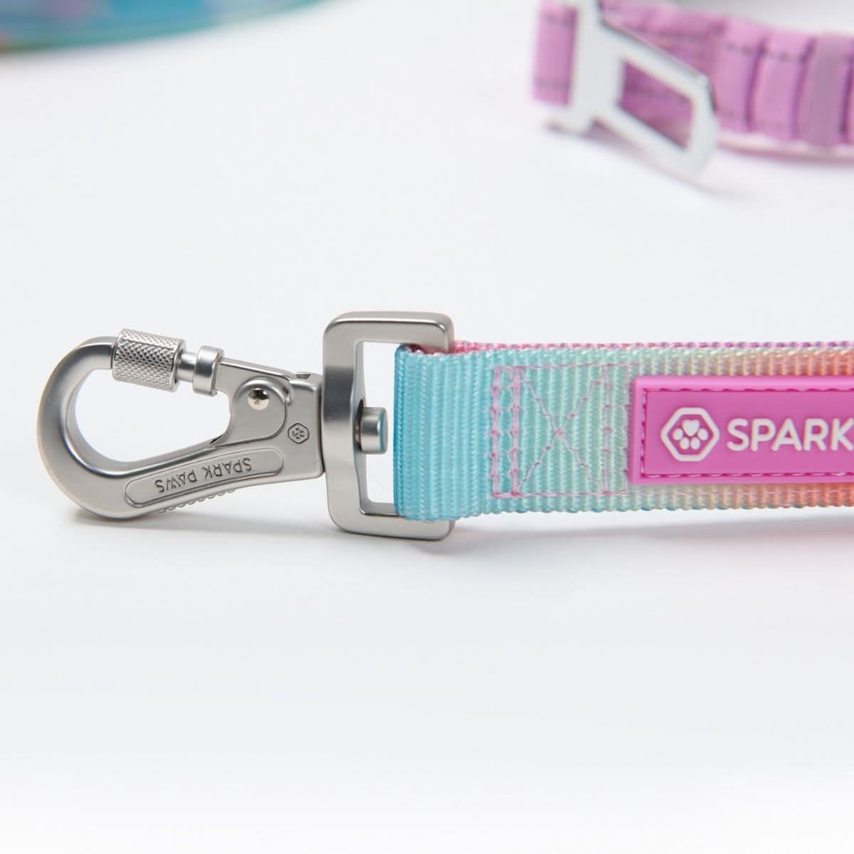 Multipurpose Seatbelt Handsfree Leash & Poop Bag Holder Set - Pastel Icing