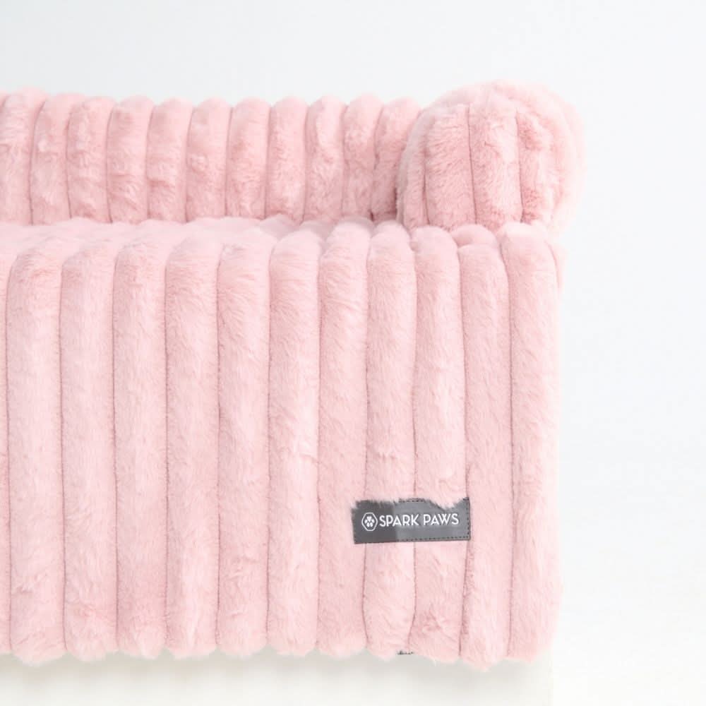Luxury Couch Cover Dog Bed - Pink