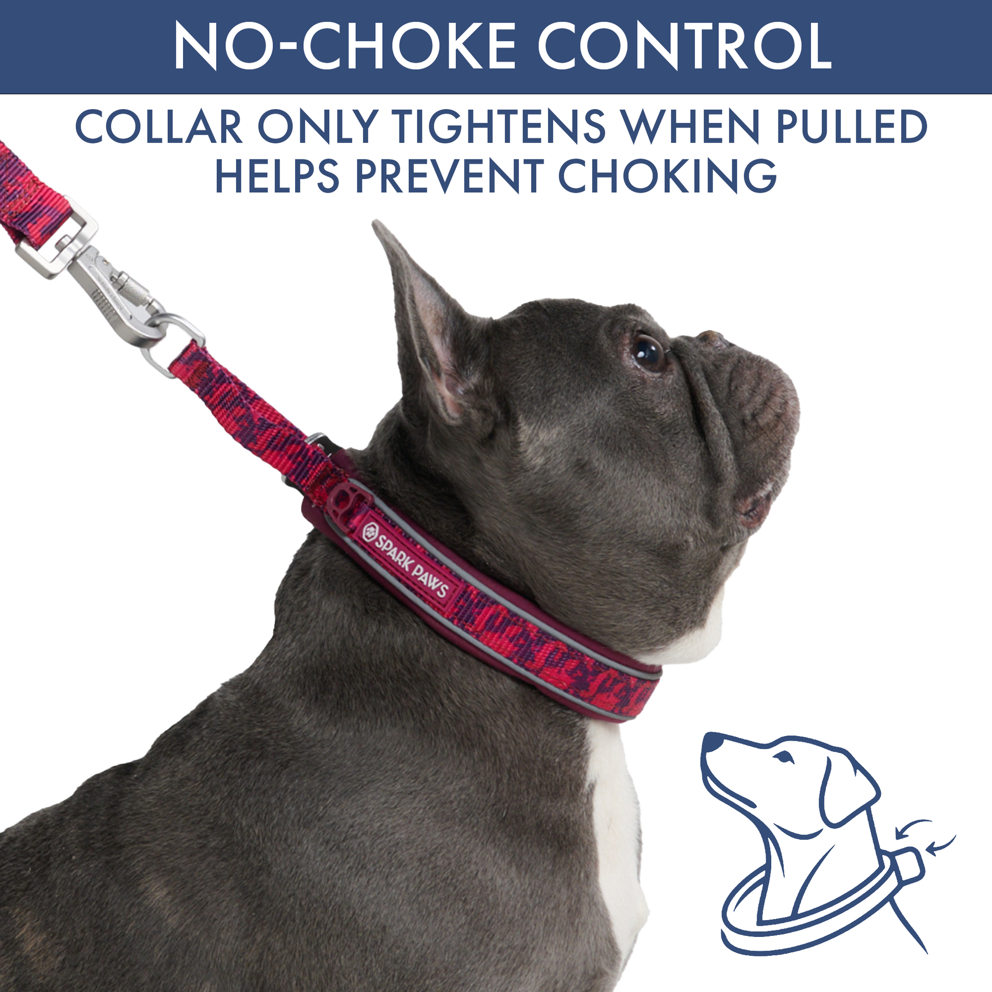 Fuchsia Camo Martingale Collar||size:A,B