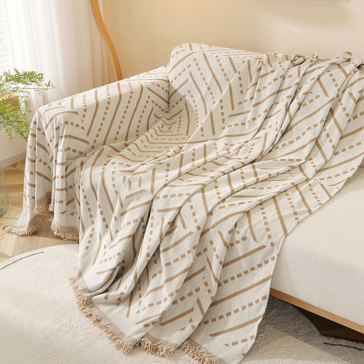 Inca Brown Couch Cover